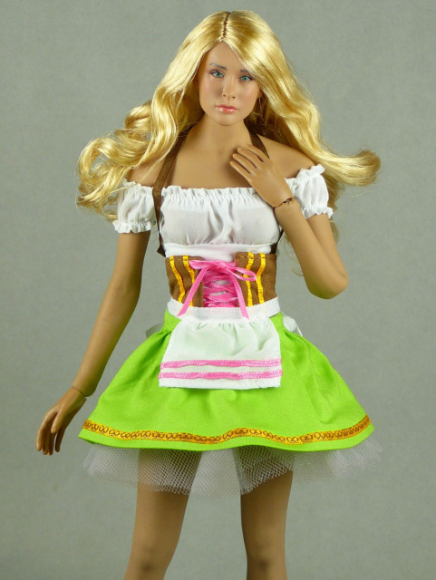 Flirty Girl 1/6 Scale Oktoberfest Beer Maid Uniform Set (Green)